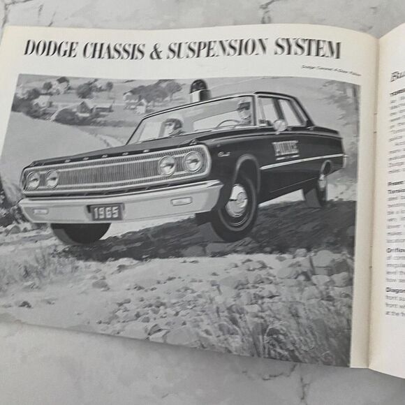 1965 Dodge Polara Coronet Police Pursuit Automobile Dealer Sales Brochure - Picture 5 of 6